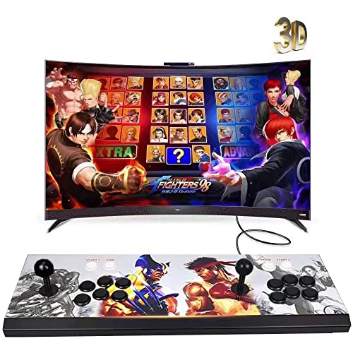 XFUNY Arcade Game Console 1080P 3D & 2D Games 8000 in 1 Pandora's Box 3D 2 Players Arcade Machine with Arcade Joystick Support Expand 8000+ Games for PC / Laptop / TV / PS4 (KOF)