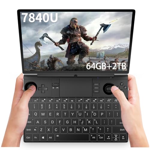 GPD Win Max 2 2023 [AMD Ryzen 7 7840U-64GB+2TB] 10.1 Inches Mini Handheld Win 11 PC Video Game Console Gameplayer 1920X1200 Touchscreen Laptop Tablet PC 2TB M.2 SSD Storage