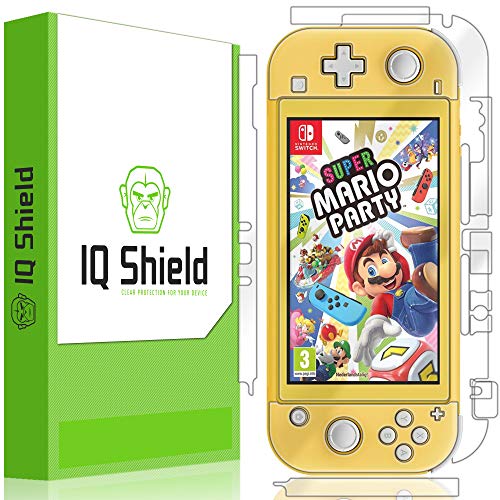 IQShield Full Body Skin Compatible with Nintendo Switch Lite (5 inch, 2019) + LiQuidSkin Clear (Full Coverage) Screen Protector HD and Anti-Bubble TPU Film