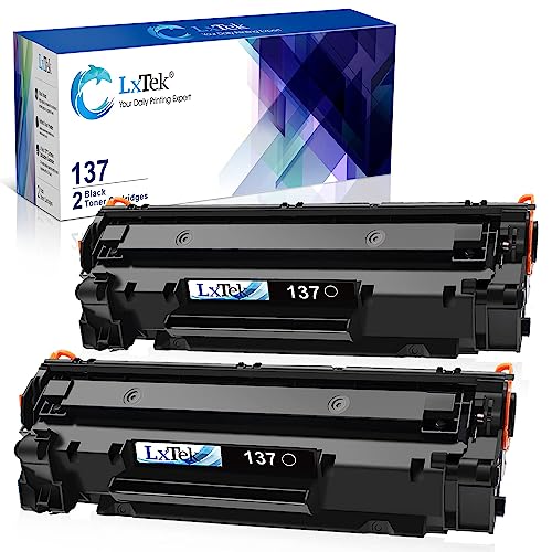 LxTek Compatible Toner Cartridge Replacement for Canon 137 Black Toner Cartridge 137 CRG137 to Use with Imageclass D570 MF232w MF242dw MF240 MF230 MF216n MF236n(2 Pack, 137 Black)