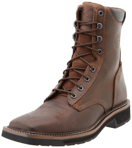 Justin Original Men's Worker Pulley Soft Toe Work Boots, Rugged Tan, 10 D(M) US