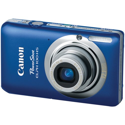 Canon PowerShot ELPH 100 HS 12.1 MP CMOS Digital Camera with 4X Optical Zoom (Blue)