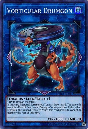 Yu-Gi-Oh! - Vorticular Drumgon - CYHO-EN041 - Super Rare - Unlimited Edition - Cybernetic Horizon