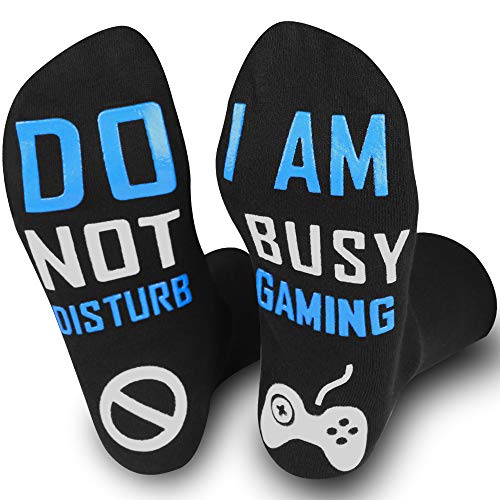 Nucinzua Gaming Socks I Am Busy Gaming Socks,Birthday Gift for Boys, Christmas Mens Gifts Dad Gifts Ideas for Him,Teens,Husband