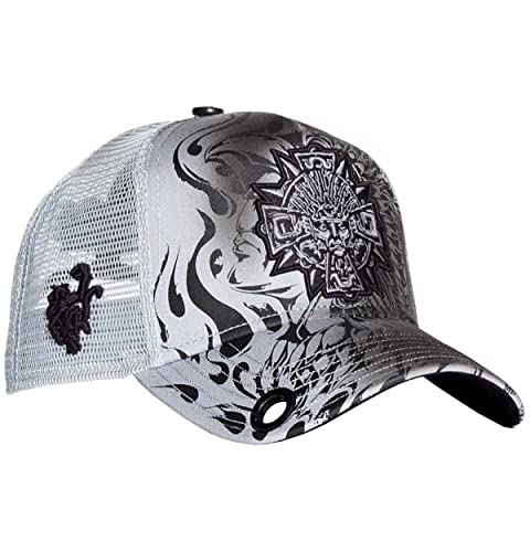 Red Monkey Aztec Medallion RM1247 New Black/Grey Unisex Fashion Trucker Cap Hat