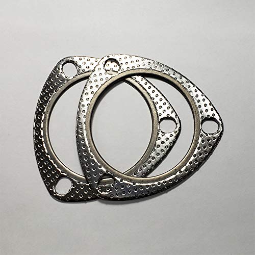 3' 3 Bolt MLSG High Temp Exhaust Gasket w/SS Fire Ring (Qty 2)