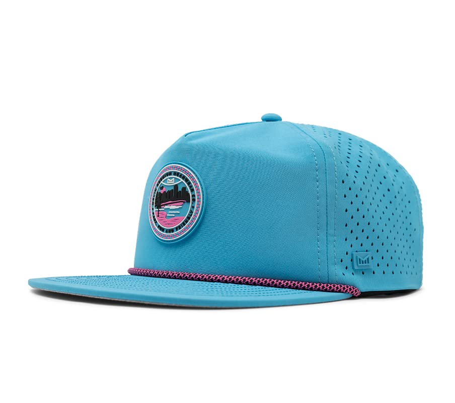 melin Coronado Drip Hydro, Performance Snapback Hat, Water-Resistant Baseball Cap for Men & Women, Lagoon