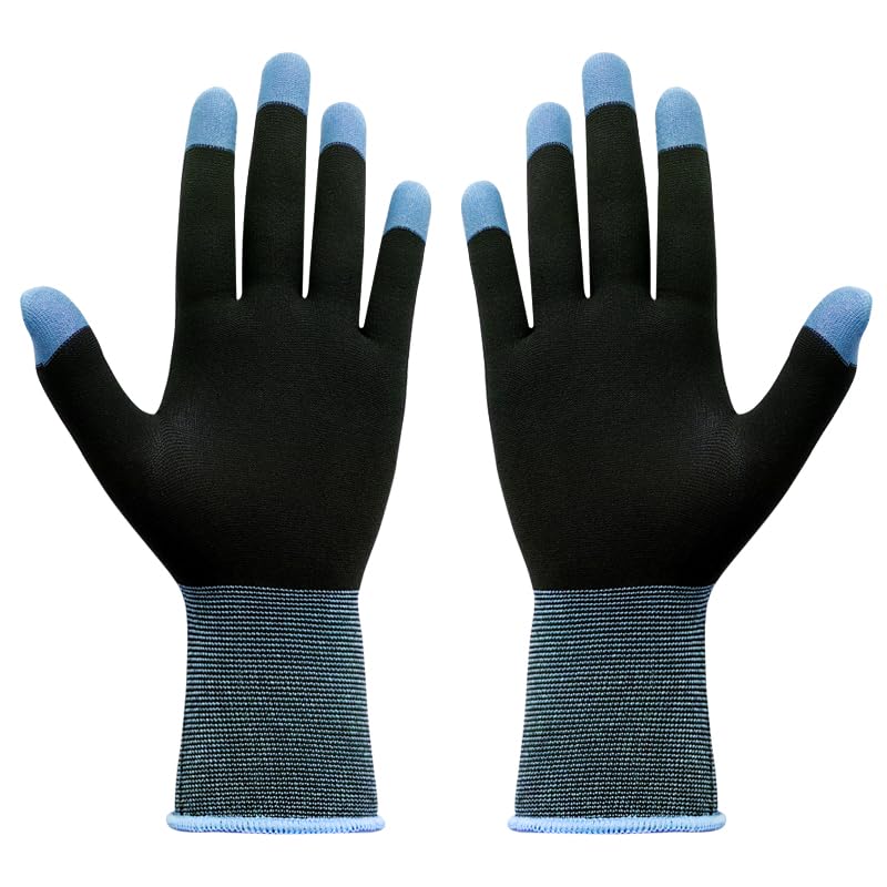 Aktudy 1 Pair Game Playing Gloves Highly Sensitive Gloves Mittens Anti-Sweat Breathable Keep Warm for PUBG E-Sports Sara Gaming Gloves