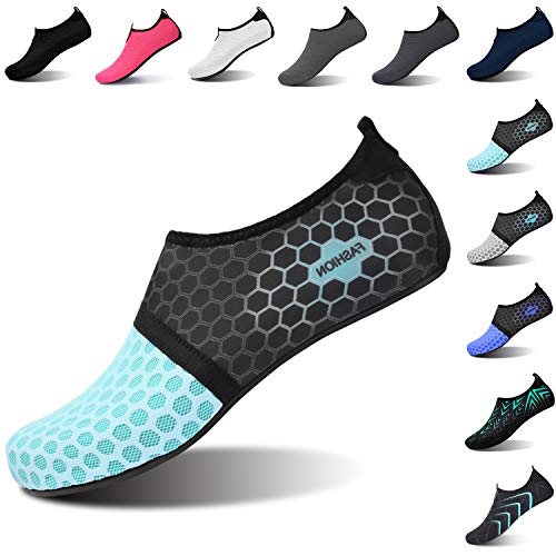 L-RUN Men Women Quick-Dry Water Sports Shoes Blue_Black L(W:8.5-9.5,M:7-7.5) M US 2019