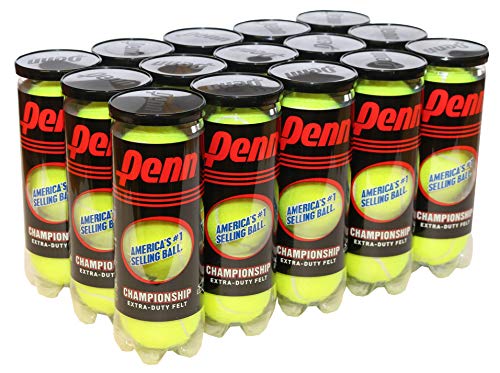 Penn Championship - Extra Duty Felt Pressurized Tennis Balls - 15 Cans, 45 Balls