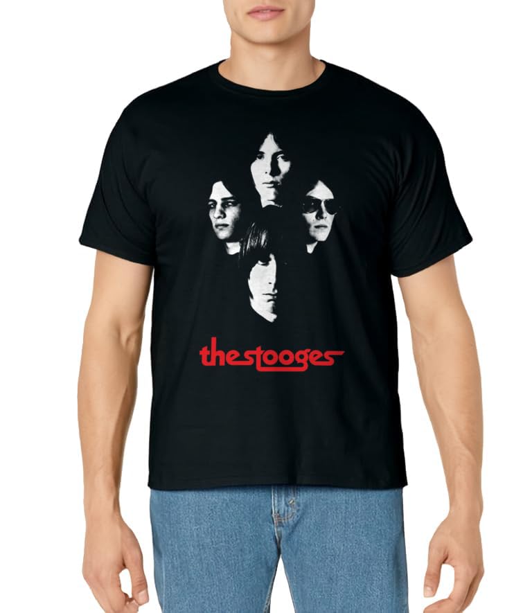 Iggy and The Stooges 4 Faces Officially Licensed T-Shirt