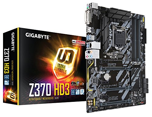 GIGABYTE Z370 HD3 (Intel LGA1151/ Z370/ ATX/ M.2/ Intel LAN/ ALC892/ HDMI/ Motherboard)