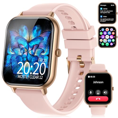 Smart Watch for Men Women(Answer/Make Call),1.83' Fitness Tracker with Blood Pressure Heart Rate Monitor,Sleep Tracker,Pedometer,123 Sport Modes, IP68 Waterproof Smartwatches for iPhone&Android