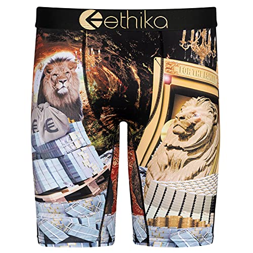 Ethika Mens Staple Boxer Brief | Lions Den (AST, Large)