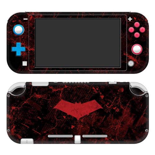 Head Case Designs Officially Licensed Batman DC Comics Red Hood Logos and Comic Book Vinyl Sticker Gaming Skin Decal Cover Compatible with Nintendo Switch Lite