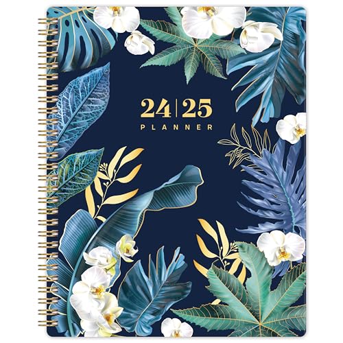 Makapoo 2024-2025 Planner - Planner 2024-2025 from July 2024 to June 2025, 8' x 10', Weekly and Monthly Planner 2024-2025 with Marked Tabs - Blue