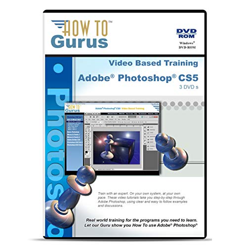 Adobe Photoshop CS5 Training on 3 DVDs 27 Hours in 327 Video Lessons - Computer Software Video Tutorials