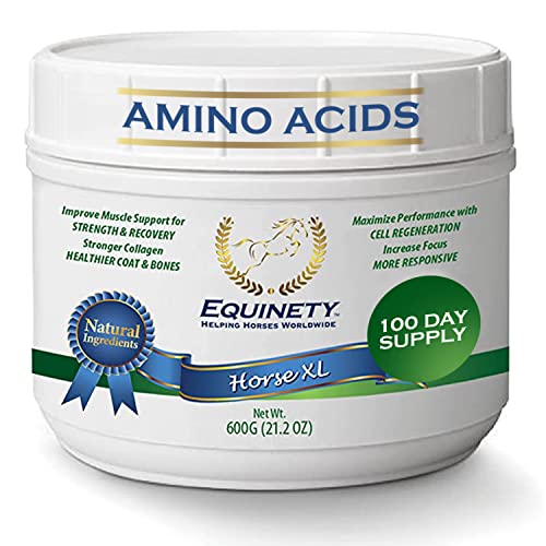 100 Day Supply Horse XL Horse Supplements – W/ 8 Essential Amino Acids for Horses to Promote Cellular Repair - No Soy, Sugar & Fillers - Horse Joint Supplement & Horse Hoof Supplements for Horses