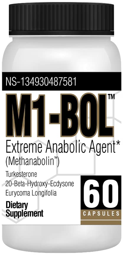 M1-BOL Extreme Anabolic Supplement by Avry Labs, Bulking Agent Supports Muscle Growth, Hardening, Strength and Mass, 60 Capsules