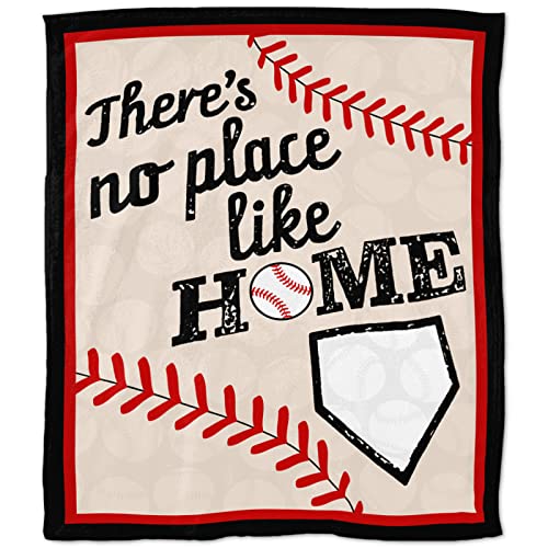 Love Baseball Soft Blanket Warm Cozy Throw Blanket Lightweight Home Blankets Bed Couch Sofa 50'X40'