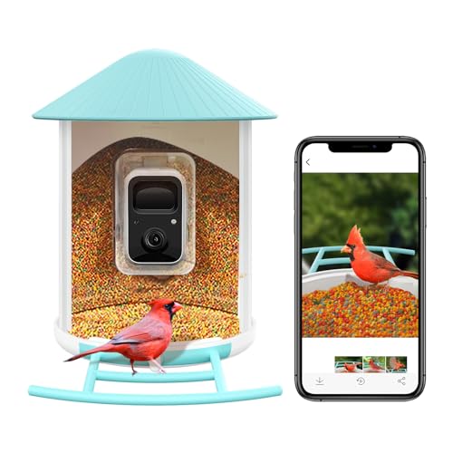 NETVUE Birdfy AI - Smart Bird Feeder with Camera, Free AI Forever, Auto Capture & Identify 6000+ Bird Species, Bird Videos for Birdwatching, Ideal Gift for Bird Lover