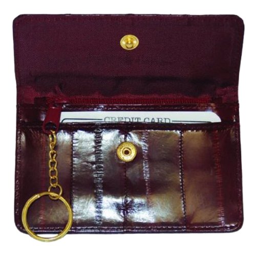 Genuine EeL Skin Leather Womens Coin Change Purse #E855