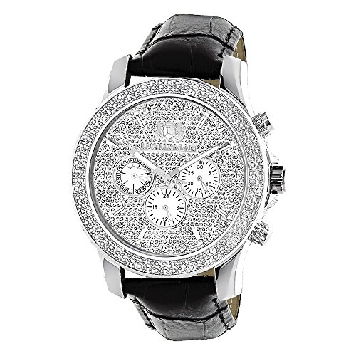 LUXURMAN Mens Diamond Watch 0.25 ct Freeze