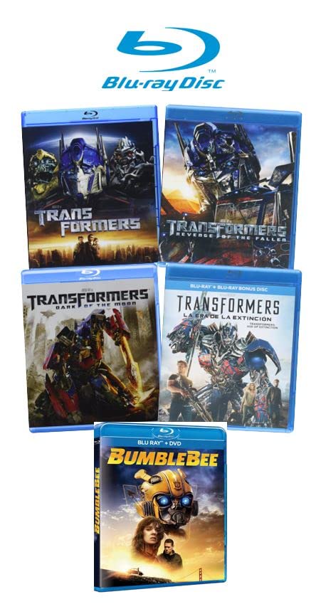 Transformers Ultimate Collection 1,2,3 & 4 (Transformers / Transformers: Revenge of the Fallen / Transformers: Dark of the Moon / Transformers: Age of Extinction) + Bumblebee [Blu-ray, 5-Film Bundle] - Region 1/A
