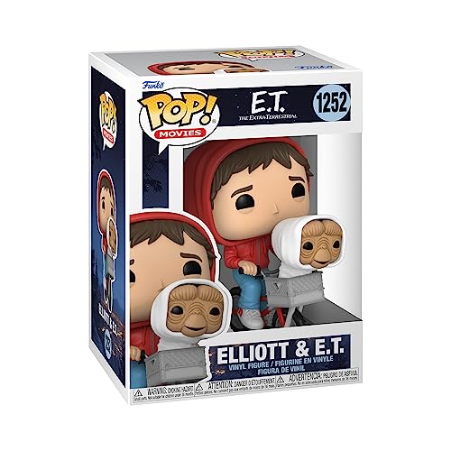 Funko Pop! Movies: E.T. The Extra-Terrestrial - Elliot with E.T. in Basket, Multicolor, 3.75 inches