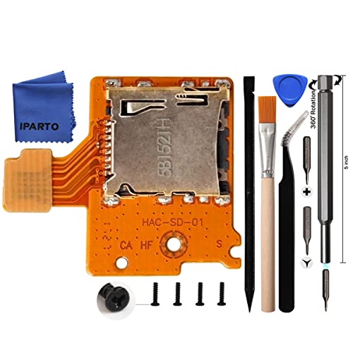 iParto Micro SD Card Reader for Nintendo Switch NS TF Card Slot Socket Reader Board Repair kit