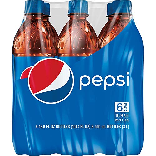 Pepsi, Bottles, 16.9 Fl Oz (Pack of 6)