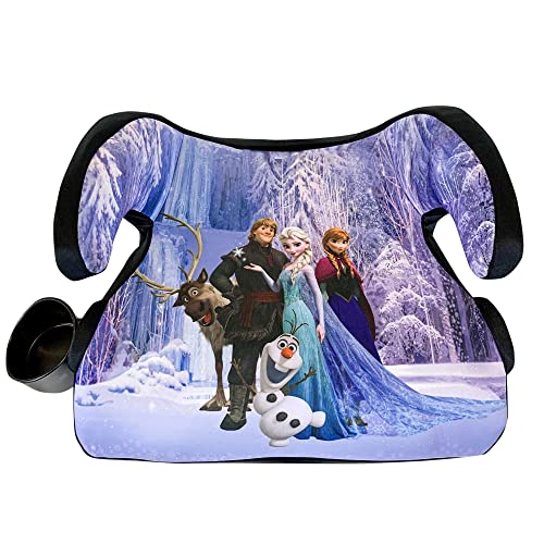 KidsEmbrace Disney Frozen Backless Booster Car Seat with Seatbelt Positioning Clip, Elsa, Anna, Olaf and Kristoff