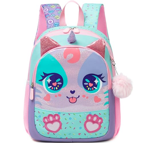 Unicorn Toddler Backpacks for Girls 2-4 Kids Preschool Backpacks for Girls Cute Pink Kindergarten Backpack Ages 4-6 Mini Small Backpack Little Girl Back to School Supplies