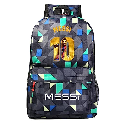 BEYSG Teen Lionel Messi Canvas Bookbag-Waterproof Laptop Knapsack Casual Travel Daypack for Student