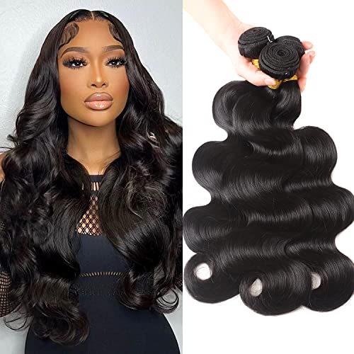 Tasumla 12A Human Hair Bundles 16 18 20 Body Wave 3 Bundles Human Hair 100 Unprocessed Brazilian Virgin Hair Bundles Deals Human Hair Weft Weave Bundles Human Hair Extension Natural Color Afekisn