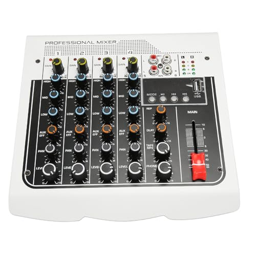 Professional Sound Mixer for Rca Sound Board for Mini for for Processor 4 Channel Usb Built In Dps Small for Audio Sound Board Mixing Board Sound Board Soundboard Preamplifiers