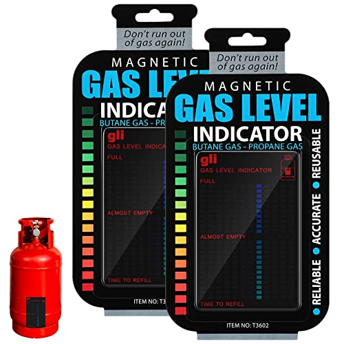 Magnetic Gas Level Indicator Reusable Propane Fuel Level Indicators Propane Tank Gauge Level Indicator Propane Tank Sensor for Home Kitchen Tool (2 Pieces)