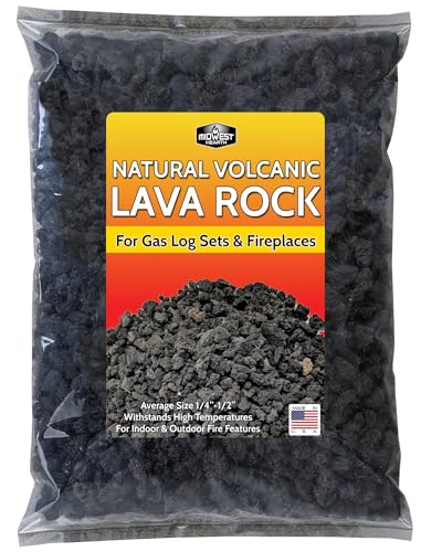Midwest Hearth Natural Lava Rock Granules for Gas Log Sets and Fireplaces (5-lb Bag)