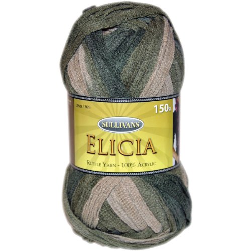 Sullivans Elicia Ruffle Yarn-Camouflage