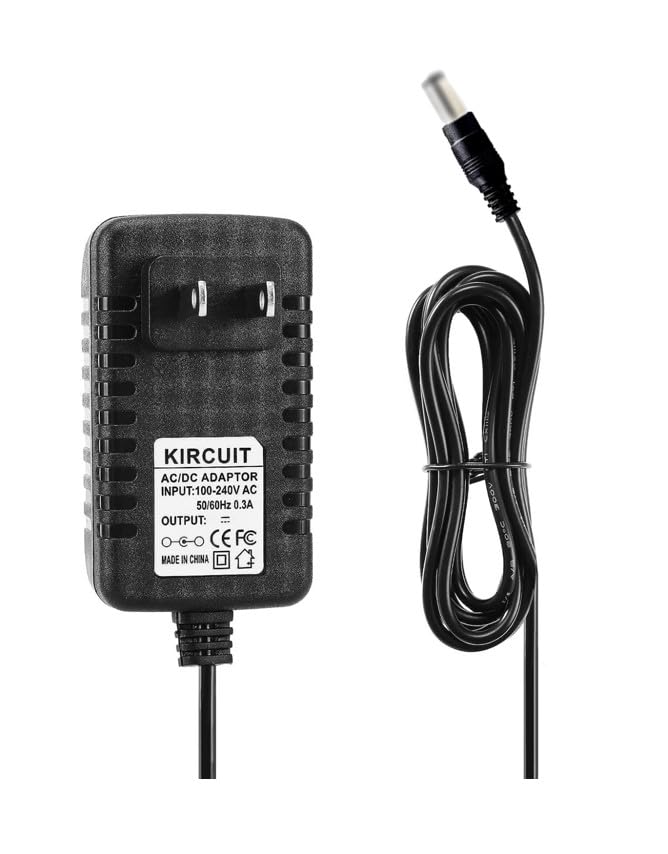 Kircuit 5V AC/DC Adapter Compatible with Svinz SDC008 SDC008W 8' Ultra Large Display Digital Alarm Dementia Calendar Day Clock DC5V 1A 5W 5.0V 1000mA 5VDC Power Supply Cord Cable Battery Charger PSU