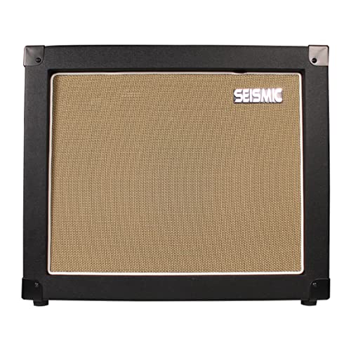 Seismic Audio - 1x12 GUITAR SPEAKER CAB EMPTY - 7 Ply Birch - 12' Speakerless Cabinet - Black Tolex - Wheat Cloth Grill - Front or Rear Loading Options