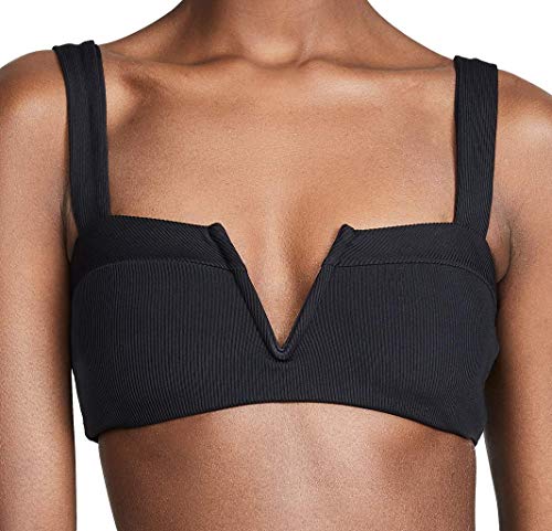 L*Space Women's Lee Lee Bikini Top, Black, M
