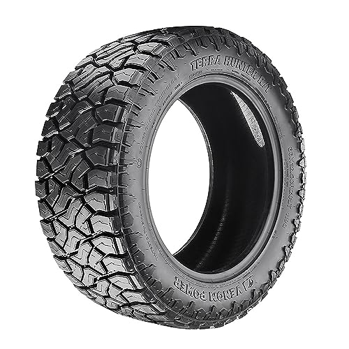 Venom Power Terra Hunter R/T+ R/T All-Terrain Mud Off-Road Light Truck Radial Tire-33X12.50R22LT 33X12.50X22 33X12.50-22 114Q Load Range F LRF 12-Ply BSW Black Side Wall