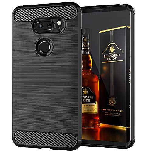 EGALO for LG V35 ThinQ Case Slim Thin,LG V30 / LG V30 Plus/LG V30S ThinQ/LG V35 Case Silicone Soft Skin Flexible TPU Anti-Scratches Protective Case Cover for LG V35 (Black)