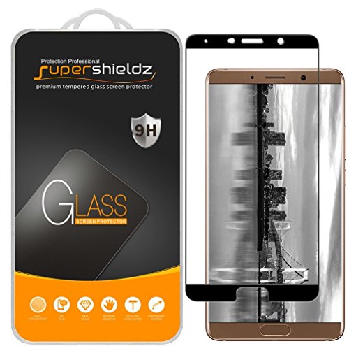 Supershieldz (2 Pack) Designed for Huawei Mate 10 Tempered Glass Screen Protector, (Full Screen Coverage) 0.33mm, Anti Scratch, Bubble Free (Black)