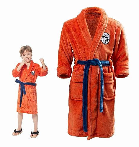 Pacreck Kids Bathrobe Anime Cosplay Costume Flannel Robe Children's Pajamas Kimono