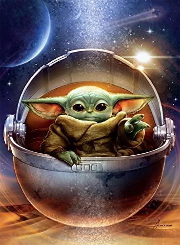 Buffalo Games - Star Wars Fine Art Collection - Galactic Child - 1000 Piece Jigsaw Puzzle for Adults Challenging Puzzle Perfect for Game Nights - Finished Size is 26.75 x 19.75