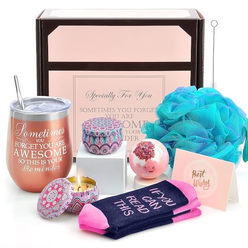 Birthday Gifts for Women Christmas Gifts for Friends Gifts for Her Girlfriend Sister Mom Unique Gifts Box Funny Gift Set Stainless Steel Rosegold