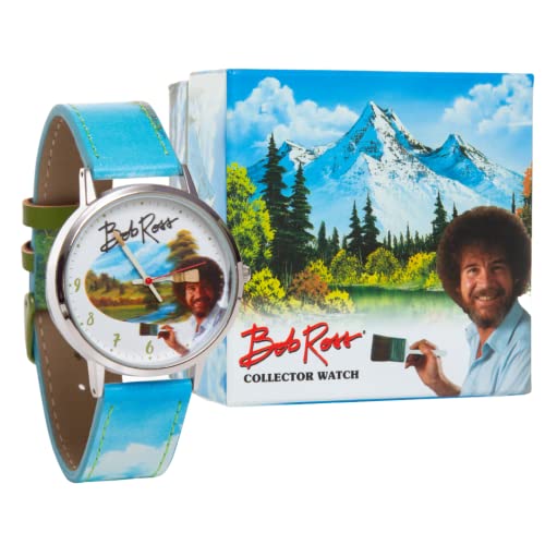 Mighty Mojo Bob Ross Watch - Analog Collectors Watch - Officially Licensed - Stainless Steel Watch - Pop Culture Retro Millenials - The Joy of Painting - Retro Watch