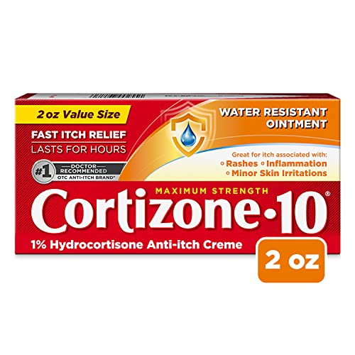 Cortizone 10 Maximum Strength Water Resistant Anti-Itch Ointment, 1% Hydrocortisone, 2 oz.